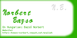 norbert bazso business card