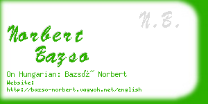 norbert bazso business card